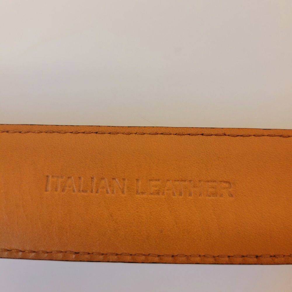 Mens Polo Ralph Lauren Genuine Italian Leather Black Belt - Picture 7 of 9